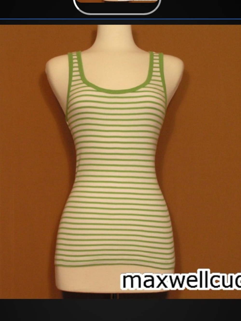 J CREW CLOVER STRIPPED RIBBED FAVORITE TANK TOP S New With Tags Size Small